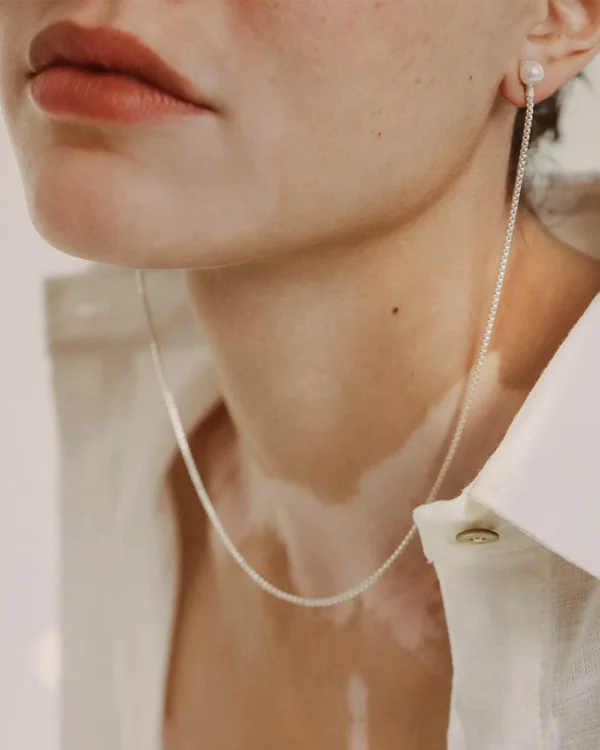 Pearl Earring Necklace - Image 3